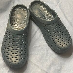 REVITALIGN Women's Slip-On Clog Mules in Dark Gray